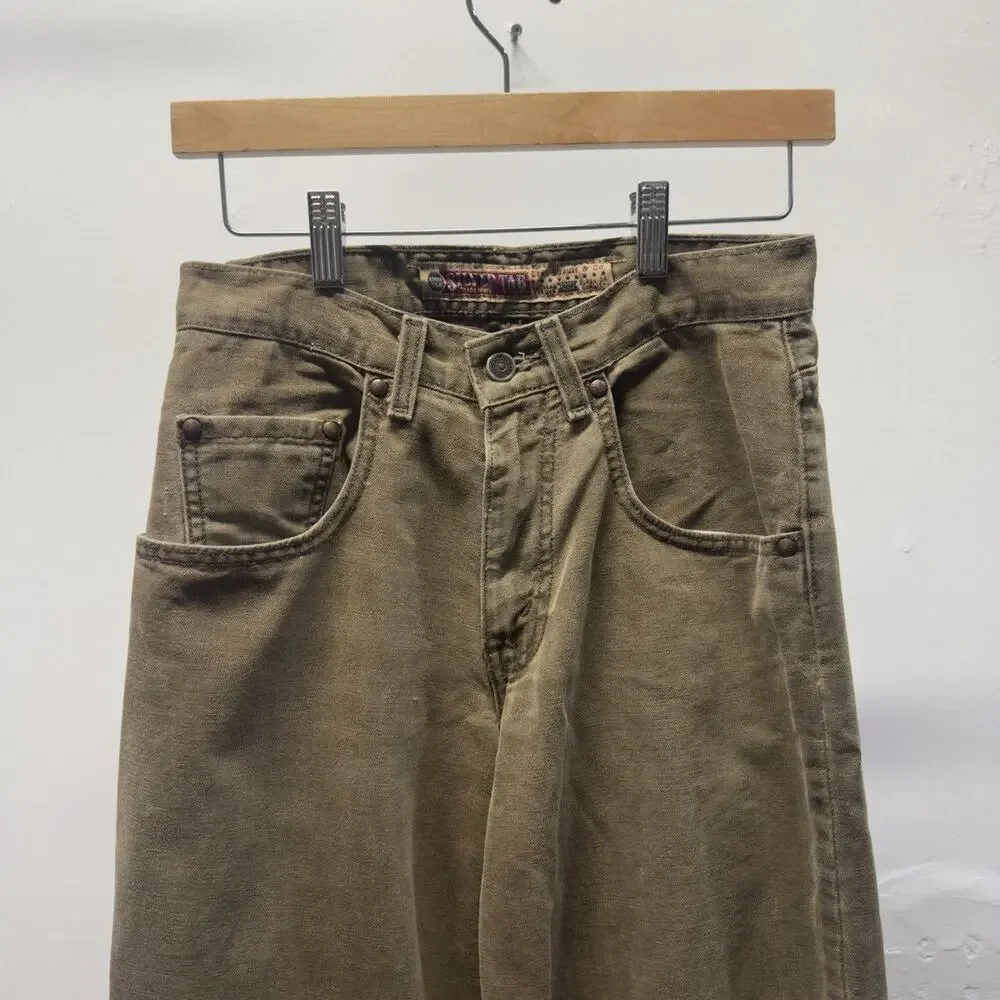 Vintage 90s Levi's Silvertab Baggy Jeans Faded Green
